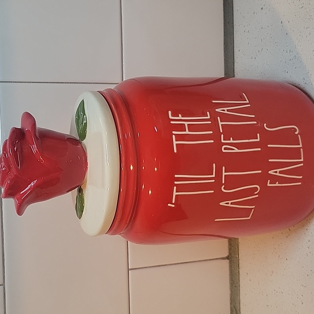 Rae Dunn Disney Beauty & The Beast🌹 Rose Canister